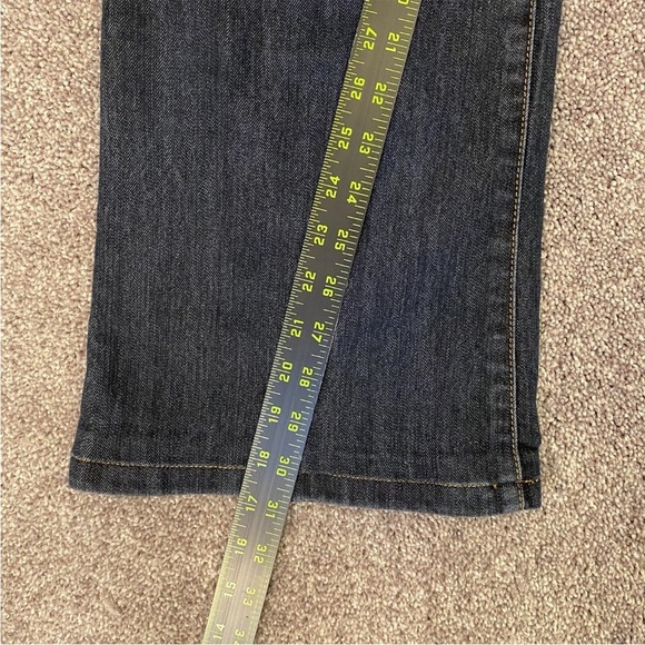 Michael Kors Women's Boot Cut Jeans Mid Rise Blue Denim Stretch Pockets Size 12 - Picture 9 of 12